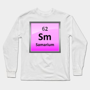 Samarium Element Symbol - Periodic Table Long Sleeve T-Shirt